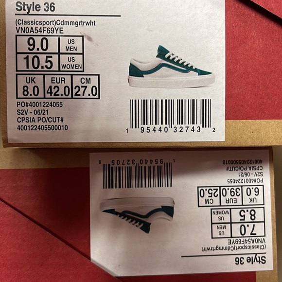 Vans Style 36 Classic Sport Cdmmgreen/True White WMNS - Picture 16 of 16